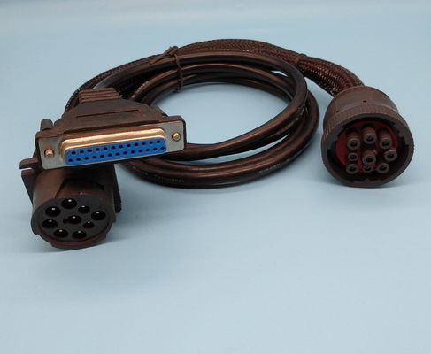 Deutsch 9-Pin J1939 Female untuk DB25P Female dan J1939 Male Splitter Y Cable