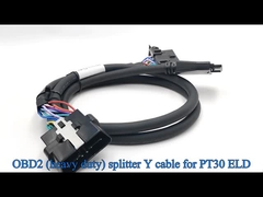 PT30 ELD OBD J1962 Splitter Y Cable untuk Pacific Track untuk Volvo atau Mack Trucks di Amerika Utara