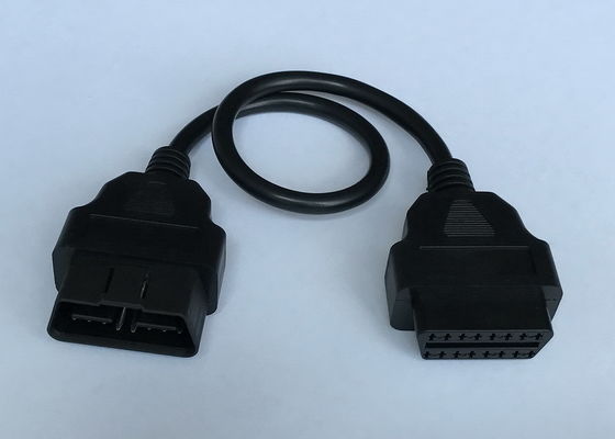 OBD2 OBDII 16 Pin J1962 Pria 24V ke Kabel Bulat Ekstensi Wanita
