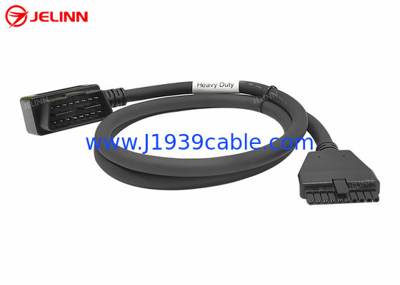PT30 Kabel perangkat ELD OBD2 OBDII J1962 Kabel Perangkat Logging Elektronik untuk truk Volvo atau Mack di Amerika Utara