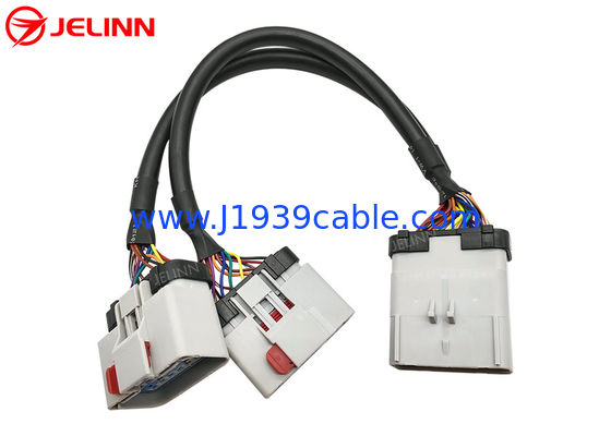 RP1226 14 Pin 14pin Satu Pria ke Dual Wanita Splitter Y Kabel