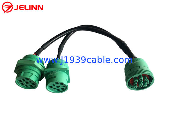Type 2 Split Y 9 Pin Deutsch Cable Excellent Konektivitas dengan Pinout Disesuaikan