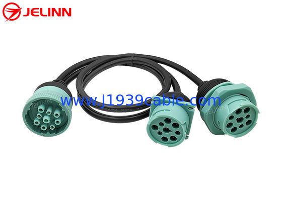 Deutsch 9 Pin J1939 Konektor Pria Wanita Split Y Kabel