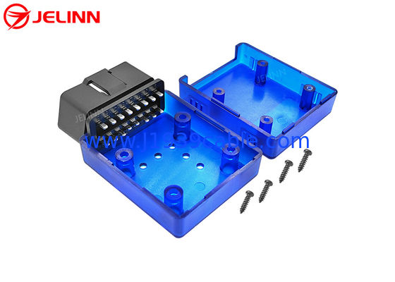 OBD 2 Kandang Plastik Kasus OBD2 Shell Dengan Konektor Pin Langsung