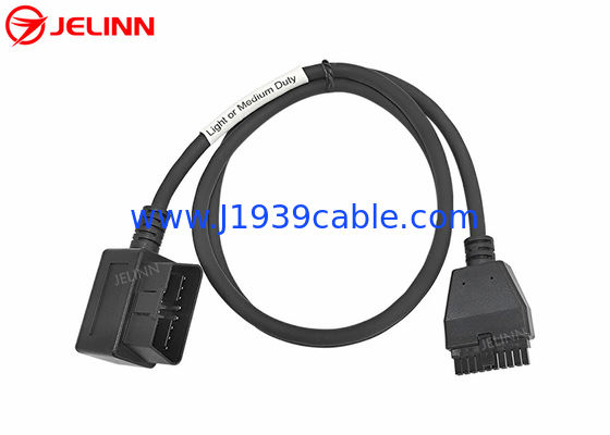 PT30 Kabel perangkat ELD OBD2 OBDII J1962 Kabel Perangkat Logging Elektronik untuk truk Volvo atau Mack di Amerika Utara